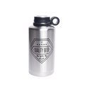 Manna 64 oz Silver Stainless Steel - Quality Beer Ring Growler Water Bottle BPA Free MA4702